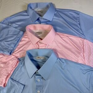 Lot of 3 NWOT Collars & Co Firm Dress Collar Polo Shirts Performance Mens Size L